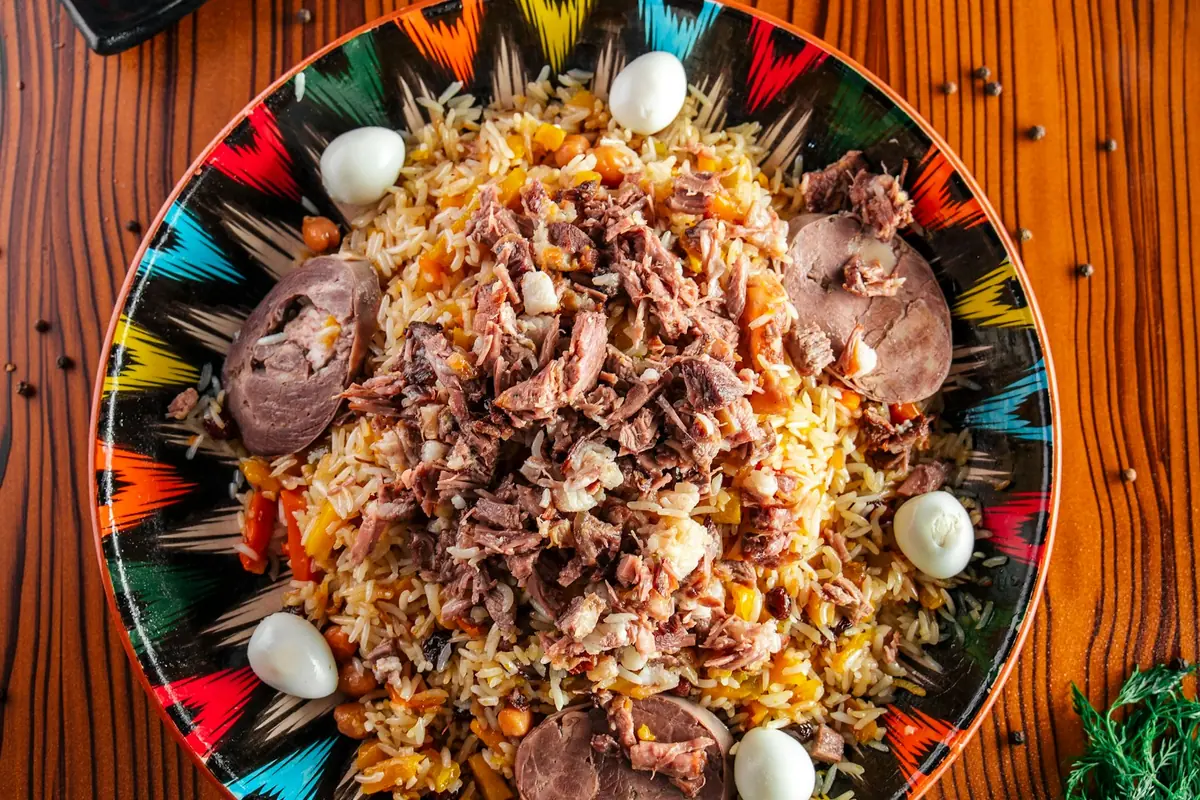 Pilaf with lamb