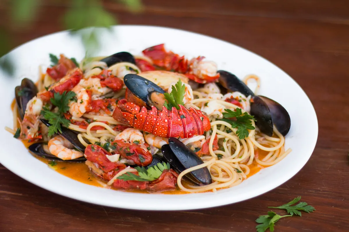 Seafood pasta