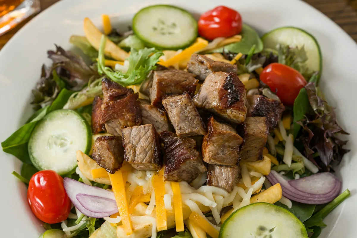 Warm veal salad