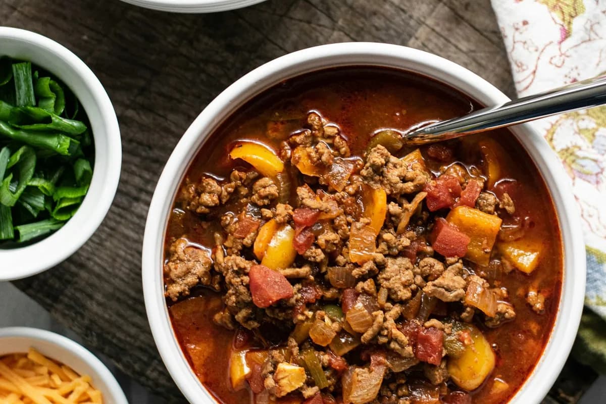 Spicy rice soup