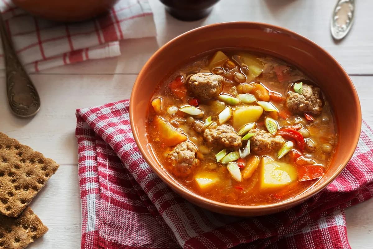 Meatball soup